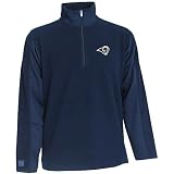 NFL Men's St. Louis Rams 3/4 Zip Fleece Pullover (Navy, XXX-Large)