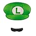Super Mario Bros. Luigi Adult Costume Hat & Mustache One Size
