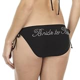 Xhilaration® Bride to Be Side-Tie Swim Bottoms - Black