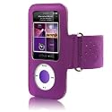 IPOD NANO 5 5G 5th GENERATION ARMBAND CASE - PURPLE PART OF THE QUBITS ACCESSORIES RANGE