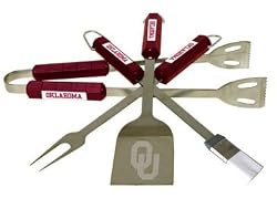 Oklahoma Sooners 4 piece Barbecue (BBQ) set - NCAA