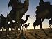 The Caravan Makes its Way Through the Sahara Desert as the Sun Sets Artists Photographic Poster Print, 18x24