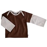 Organic Layered Tee in Chocolate by Baby Soy (3-6 months, Chocolate)