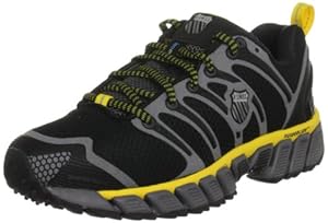 K-Swiss Women's Blade-Max Trail Running Shoe,Black/Charcoal/Bright Yellow,6.5 M US