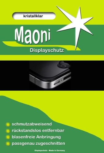 2x Maoni Crystal Clear Display Schutzfolie (kristallklar) passend für Navigon 42 Plus