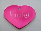 Pet ID Tag/Deluxe  Small Pink Heart