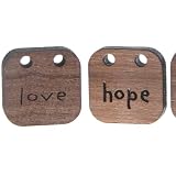 Love Wood Pendant - Words