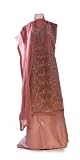 Pakistani Fashion and Designer Inspired Pink Embellished Fabric for Pakistani and Indian Party Wear. Ready to Be Custom Made to Fit You. 4 Piece Fabric Set. Crinkle Chiffon Heavily Embellished Fabric for the Top, Dupatta with Finished Edges, Banarsi Jamawar Trouser Fabric and Silk Lining Fabric