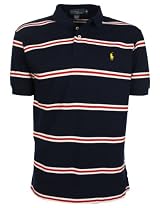 Ralph Lauren Mens Polo Shirt Striped Navy/Red