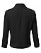 JJ Perfection Women's Texture Woven Thin Ruched Sleeve Open-Front Padded Blazer