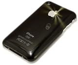 Hartschale "Klassiker" schwarz & Innovative kristallklare Displayschutzfolie "Ice" f�r iPhone 3G / 3Gs. Folie / Etui / Schale / H�lle, einmalig gl�nzend, f�r Handys