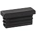 Kapsto 270 R 4015 1.5 - 2 Polyethylene Rectangular Plug, Black, 40x15 mm (Pack of 100)