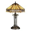 Quoizel Indus Tiffany 2 Lt Table Lamp