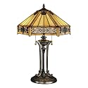 Quoizel Indus Tiffany 2 Lt Table Lamp