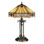 Quoizel Indus Tiffany 2 Lt Table Lamp