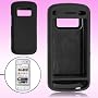 Durable Black Rubberized Hard Protector Cover Case for Nokia N97 + FREE SF Planet Neckstrap !