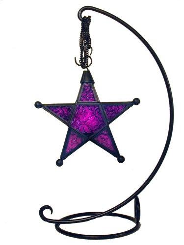 Moroccan Star Lantern 7 - Violet