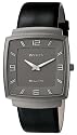 Invicta Men's Slim Collection Square Black Leather Watch #5133