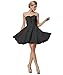 Fashion Plaza Sweetheart Strapless A-line Short Chiffon Homecoming Dress D0363