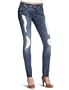 7 For All Mankind Women's Roxanne Liberty Print Jean,Destroyed Adara Blue,26