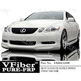 FA06LGSW-Lexus GS 06-07 4dr VFiber FRP Wings 1-piece Front Air Dam by VFiber