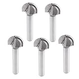 uxcell コーブボックスビット 6.35mmシャンク径 15.9mm切削直径 ストレートシャンク