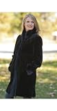 Womens Paloma Reversible Sheared Mink Fur Coat
