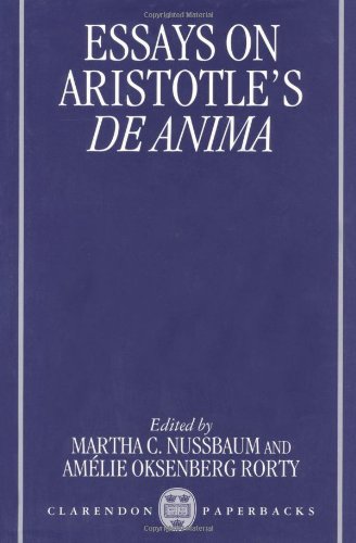 Cover image : Essays on Aristotle's De Anima (Clarendon Aristotle Series)