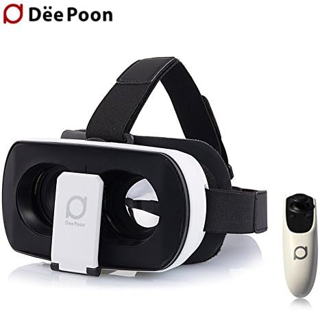 SEEBOY Deepoon V3 Immersive 3D VR Glasses Virtual Reality Glasses VR Goggles VR Helmet With Wireless Bluetooth 3.0 Controller For iPhone 6/6S Plus Samsung HTC Smartphone(1X)