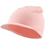 Cuffless Beanie Sports Visor-Pink