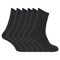 FLOSO® Ladies/Womens Best Quality Multipack Thermal Socks, Double Brushed Inside (Pack of 6)