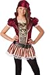 In Character Teen Tween Caribbean Pirate Captain Halloween Costume