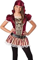 In Character Teen Tween Caribbean Pirate Captain Halloween Costume