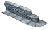 Emsco Group 2032 Bedrocks Poly Landscape Edging Stacked Natural Slate 6 Sections/60-Feet Total Length