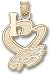 Philadelphia Eagles Solid 10K Gold ''I Heart'' Eagle Head Logo 3/4'' Pendant