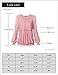 Laksmi Women's Long Sleeve Round Neck Front Pleated Blouse Top