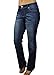 Alfa Global Women's Regular to Plus Size Boot Cut Stretch Denim Washed Pants