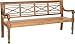 Safavieh Patio Collection Martin Adirondack Acacia Wood Bench, Natural