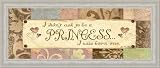 Pink Princess Girl Room Gift Sign Art Print Framed