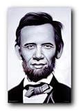 ABRAHAM LINCOLN BARACK OBAMA RON ENGLISH POSTER 8675