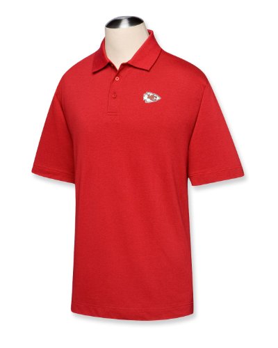 NFL Kansas City Chiefs Men's DryTec Championship Polo, Cardinal Red, X-Large