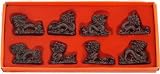 Fabulous Hong Tze Collection-Set Of Eight Red Dragons
