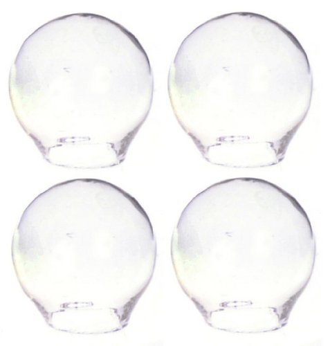 See Dollhouse CLEAR GLASS GLOBES, 4/PK
