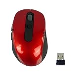 2.4G Nano Wireless Optical Mouse Mice Set with Dpi Switch Red (800-1200 DPI)