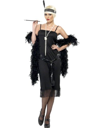Classy Black Flapper Adult Costume