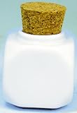 Debra Lynn Professional Porcelain Jar with Cork White # Dl-C523