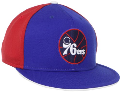 NBA Philadelphia 76ers Flat Brim Flex Fit Wool Hat, Large/X-Large