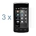 Clear Reusable LCD Screen Protector - 3 Packs for AT&T LG Vu CU920 Cell Phone