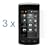 Clear Reusable LCD Screen Protector - 3 Packs for AT&T LG Vu CU920 Cell Phone