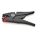KNIPEX Self-Adjusting Wire Stripper 8-32 AWG, Black With Orange Dials and Adjustors